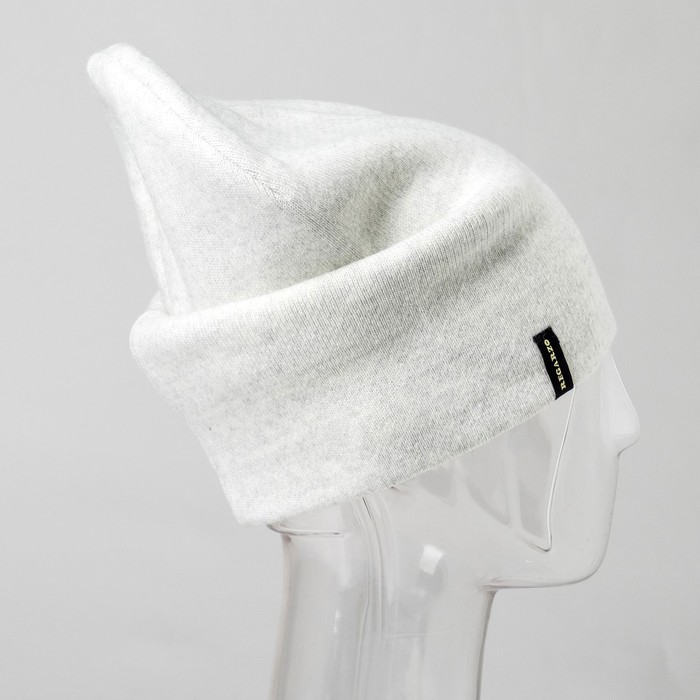 Шапка мужская "Спорт-2" цвет светло-серый, р-р 56