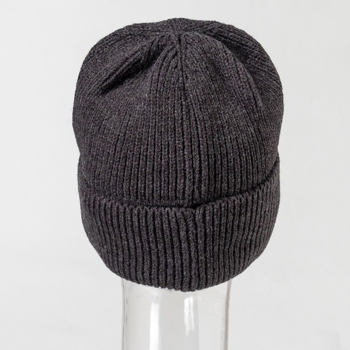 Шапка мужская "Морган" цвет антрацит, р-р 56