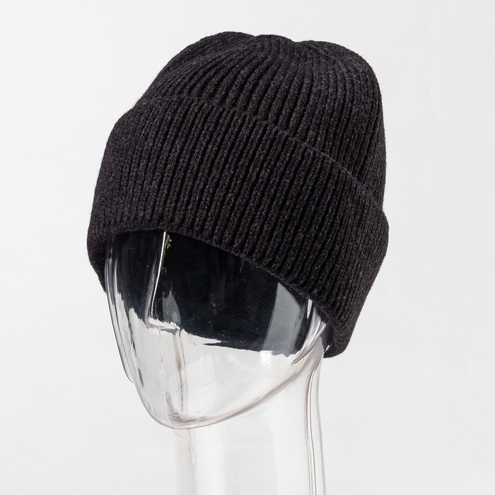 Шапка мужская "Морган" цвет чёрный, р-р 56