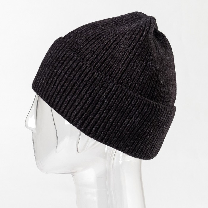 Шапка мужская "Морган" цвет чёрный, р-р 56