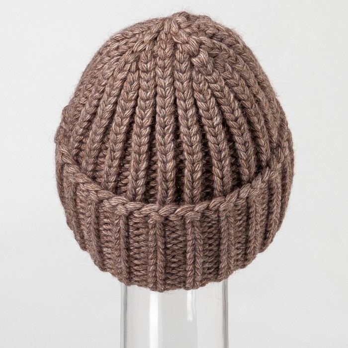 Шапка женская "Руслана" цвет тёмно-кофейный, р-р 56