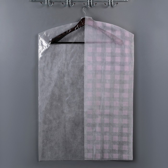 Чехол для одежды 60х90 см, флизелин, PE МИКС