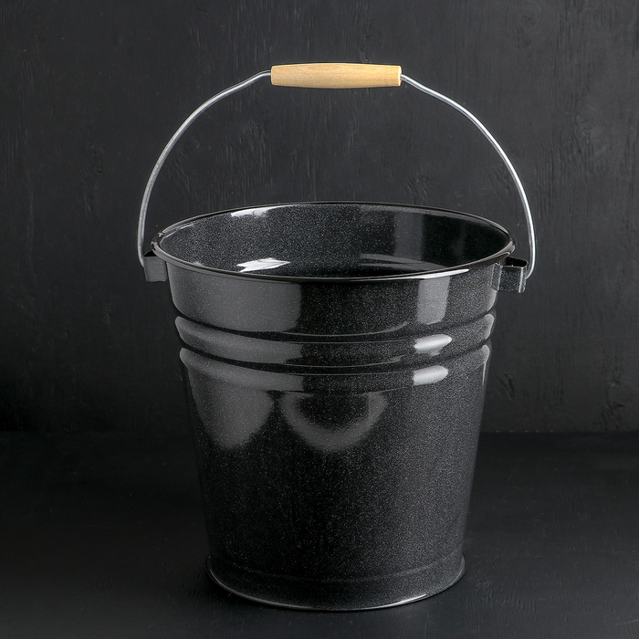 Ведро 12 л "Чёрный рябчик", без крышки