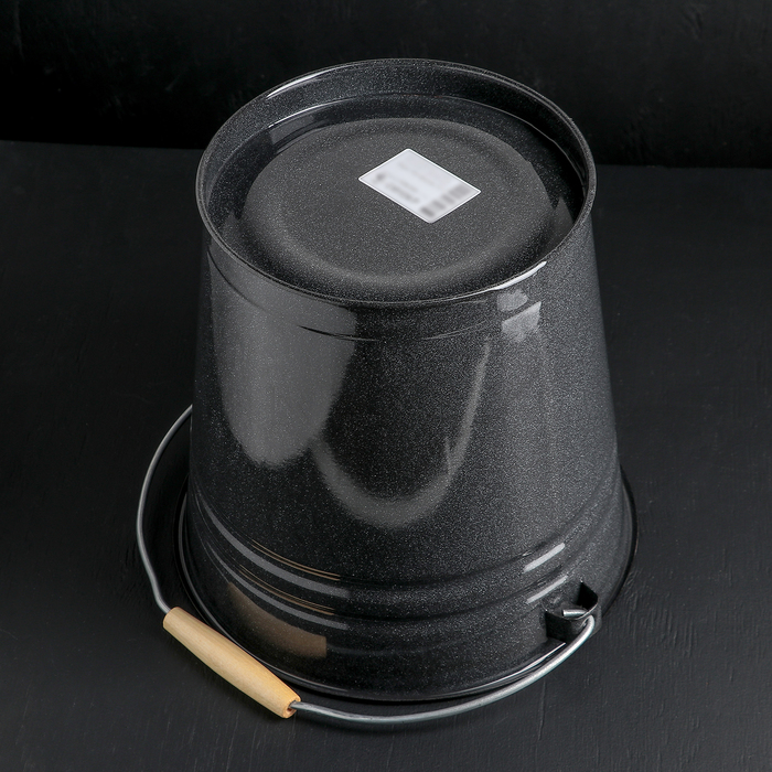 Ведро 12 л "Чёрный рябчик", без крышки