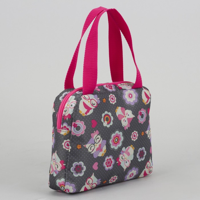 Сумка детская «Совы в очках», отдел на молнии, наружный карман