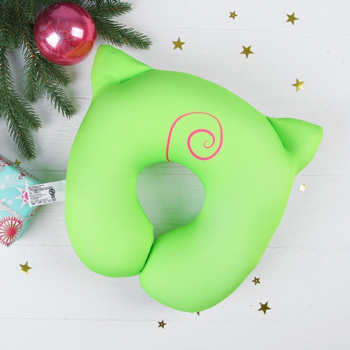 Подголовник-подушка антистресс "Нюша", цвет салатовый