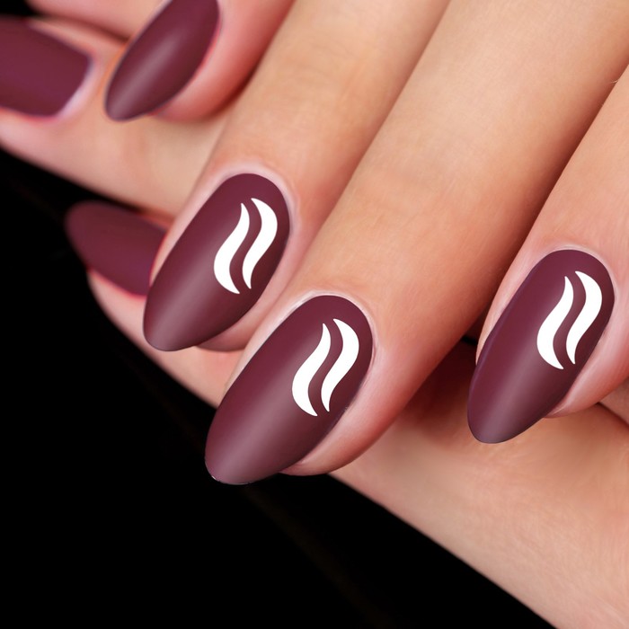 Трафареты для ногтей "Волны", 10шт