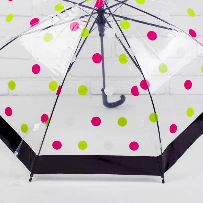 Зонт детский "Кружочки", черный