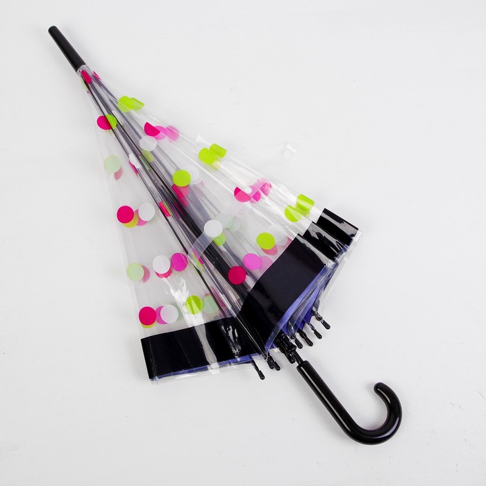 Зонт детский "Кружочки", черный