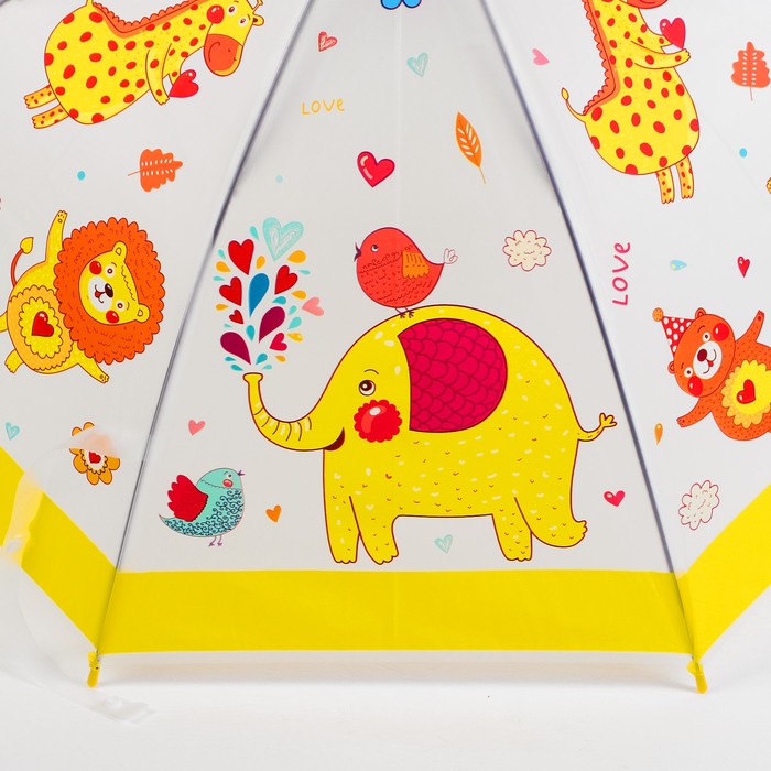 Зонт детский "Весёлые зверята"