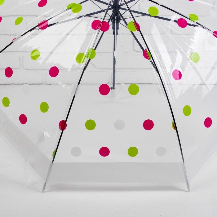 Зонт детский "Кружочки", белый