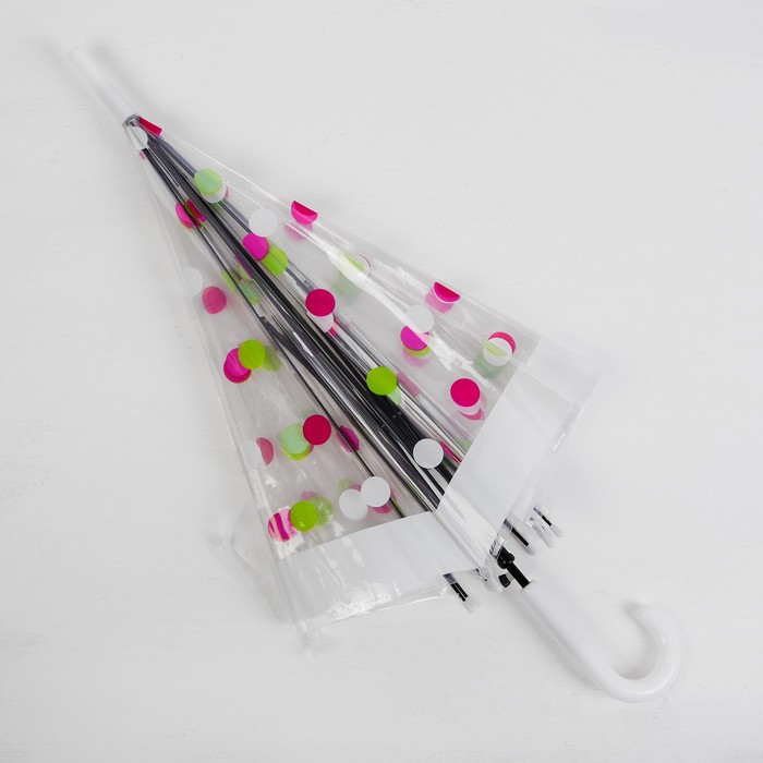 Зонт детский "Кружочки", белый