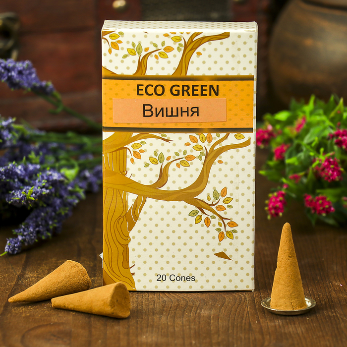 Конусы "ECO GREEN" 20 шт Вишня