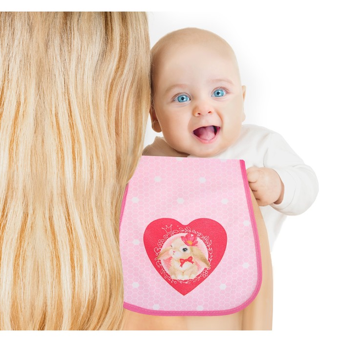 Салфетка для кормления «Зайка» непромокаемая