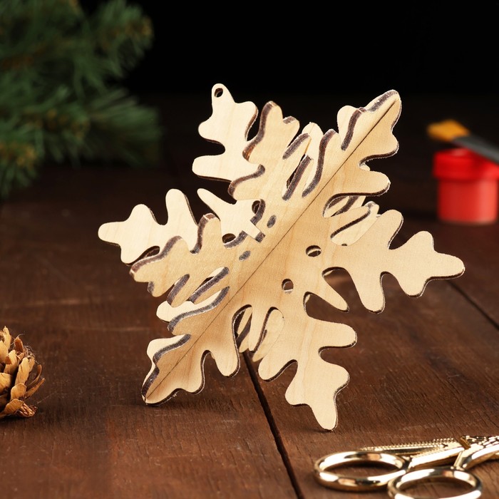 Заготовка для творчества "Снежинка №4"