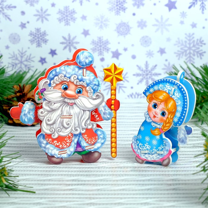 Набор 3D-конструкторов «С Новым годом», 5 шт.