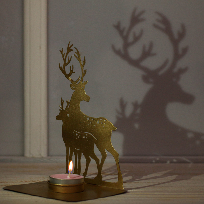 Подсвечник сувенирный Индия "Олени"