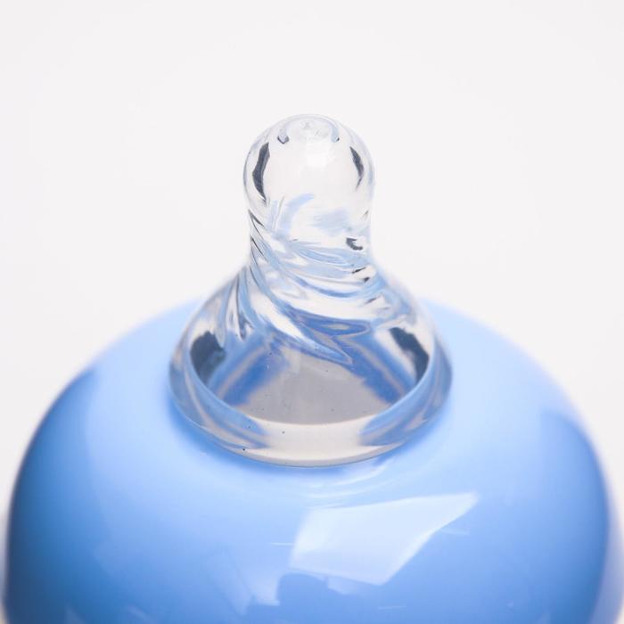 Бутылочка-поильник для кормления 2 в 1, 230 мл, от 0 мес., две соски в комплекте, цвета МИКС