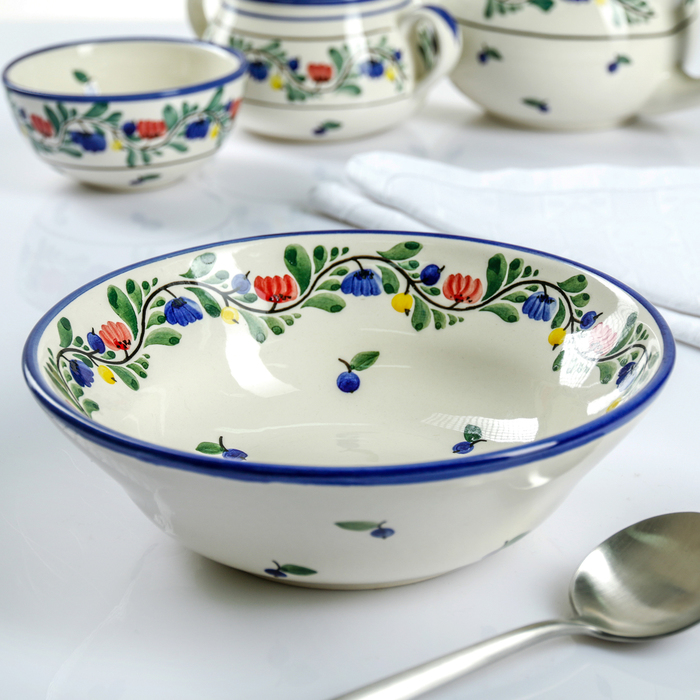 Тарелка глубокая 20 см "Черника", 500 мл