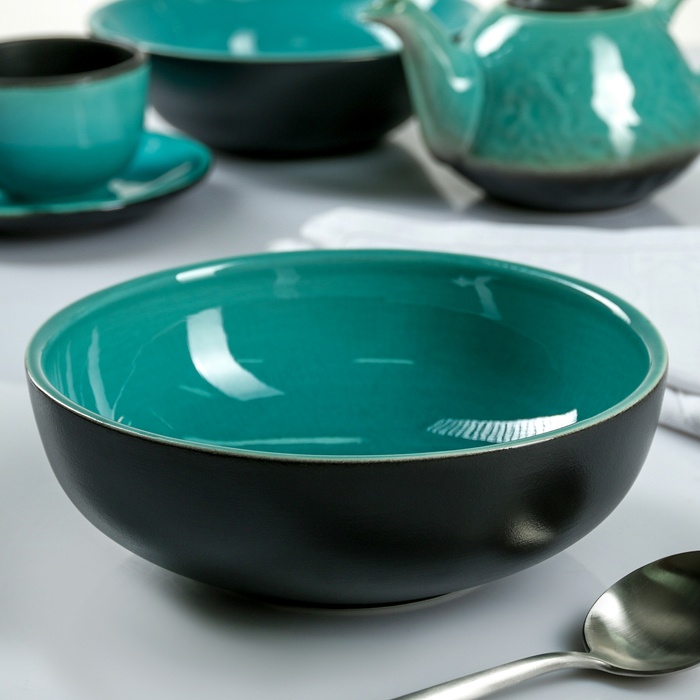 Тарелка глубокая 19,5 см "Лазурь", 1 л