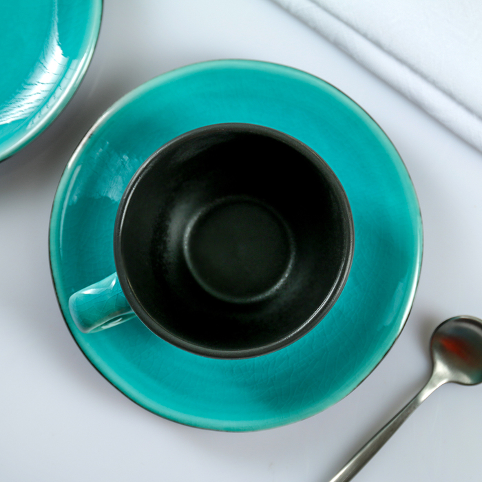 Чайная пара 200 мл "Лазурь", блюдце 15 см