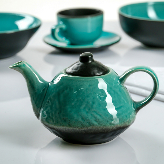 Чайник фактурный 600 мл "Лазурь"