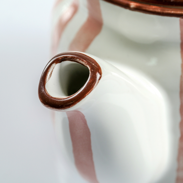 Чайник 500 мл "Страйп розовый"