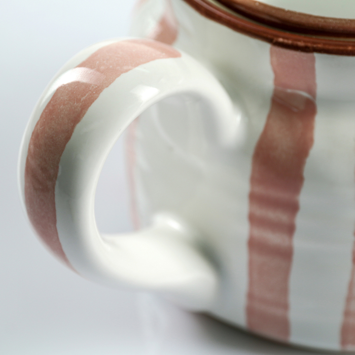 Чайник 500 мл "Страйп розовый"