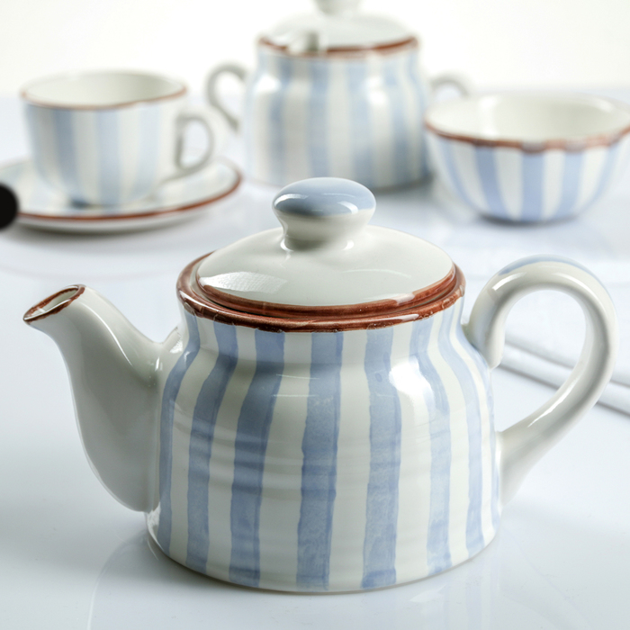 Чайник 500 мл "Страйп синий"
