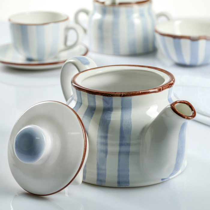 Чайник 500 мл "Страйп синий"