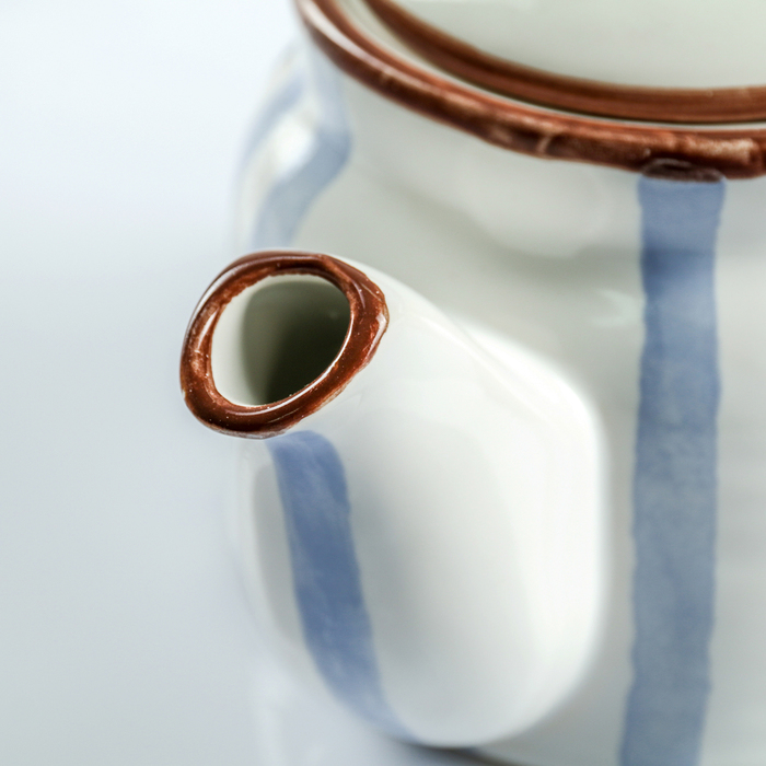 Чайник 500 мл "Страйп синий"