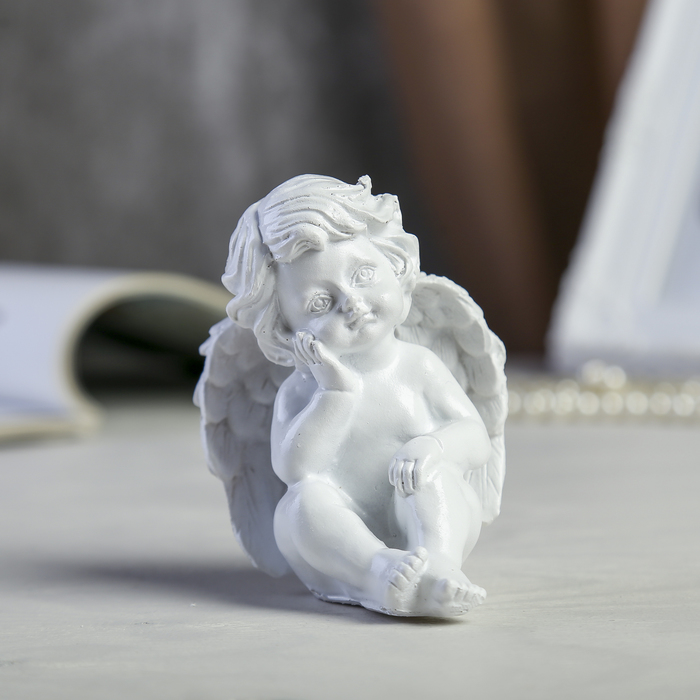 Сувенир полистоун "Белоснежный ангел - ожидание" МИКС 9,2х8х7 см