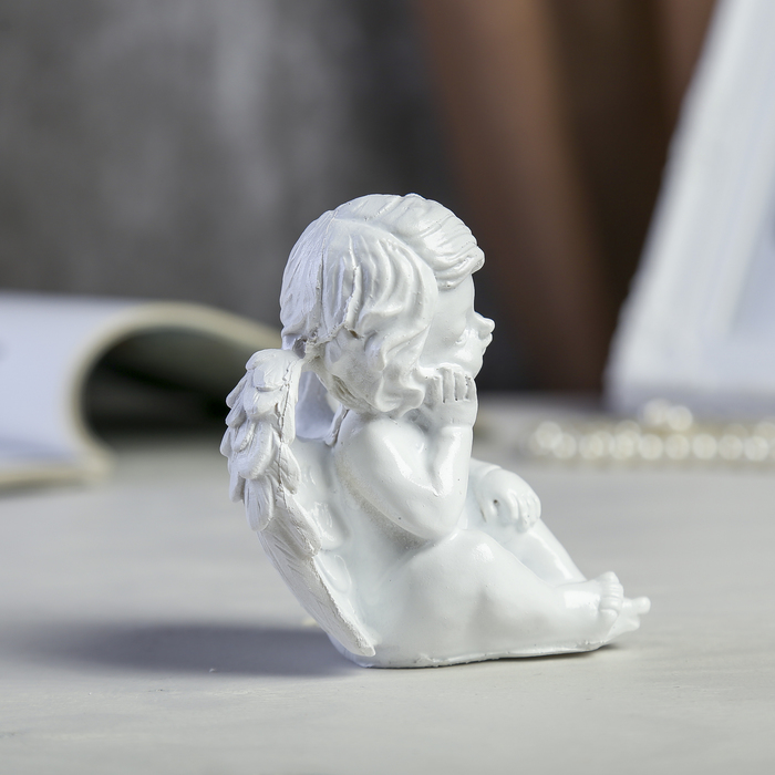 Сувенир полистоун "Белоснежный ангел - ожидание" МИКС 9,2х8х7 см