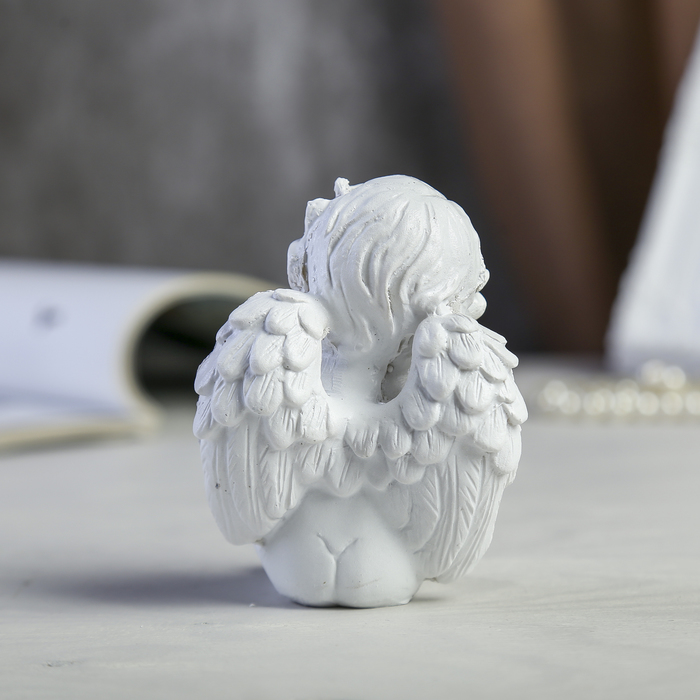 Сувенир полистоун "Белоснежный ангел - ожидание" МИКС 9,2х8х7 см