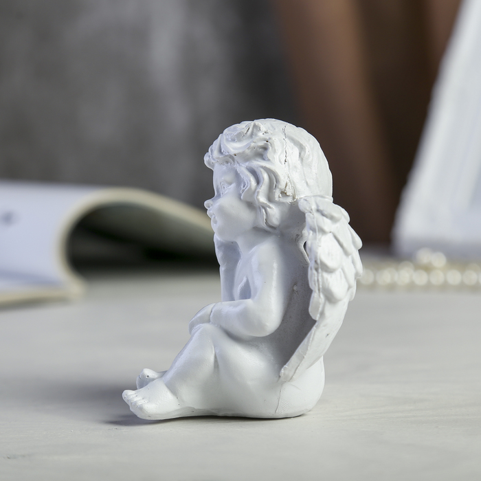 Сувенир полистоун "Белоснежный ангел - ожидание" МИКС 9,2х8х7 см