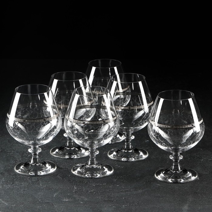 Набор бокалов для бренди 400 мл "Анжела", 6 шт