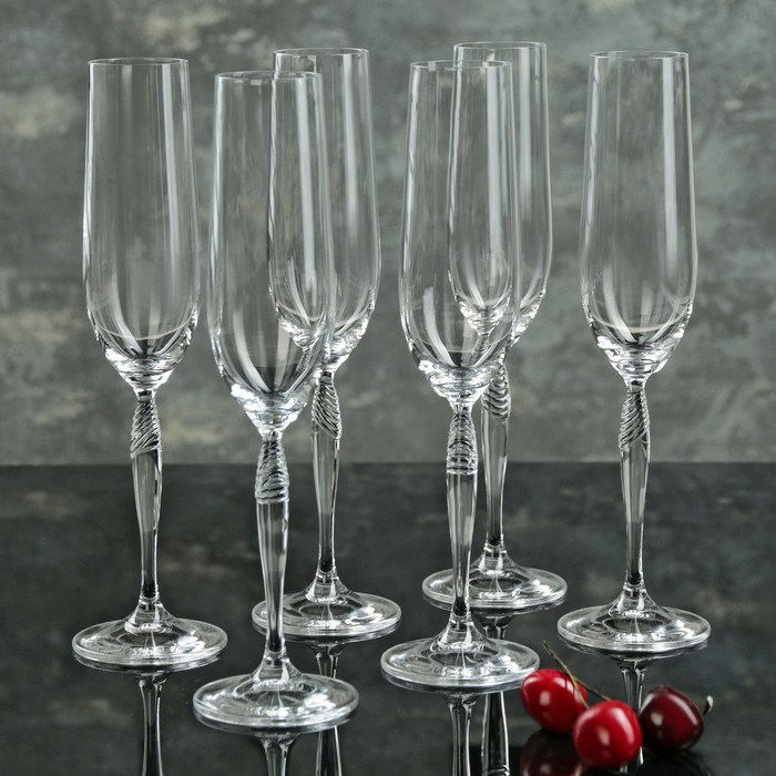 Набор бокалов для шампанского 195 мл "Кейра", 6 шт