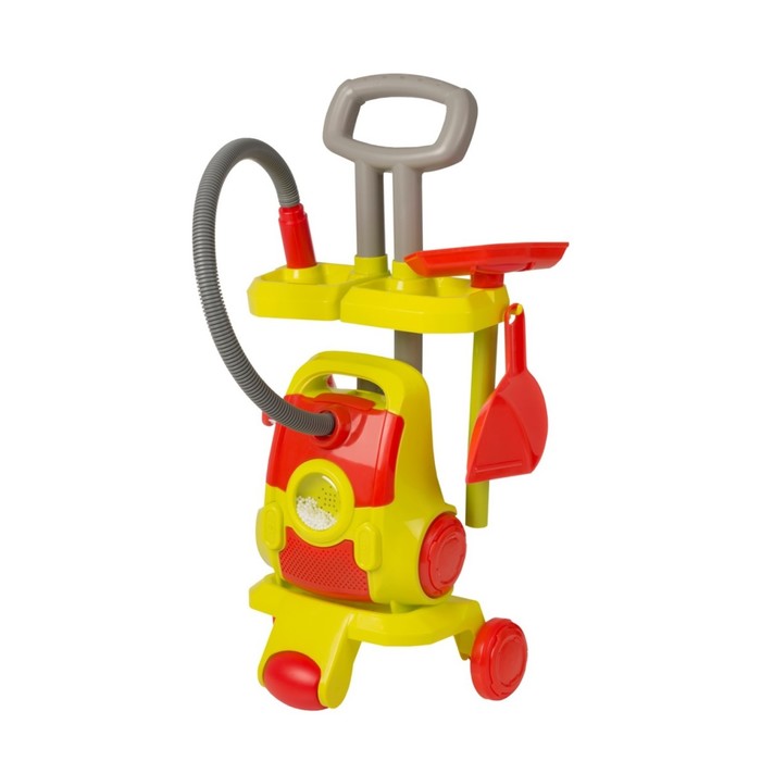 Игровой набор HTI "Тележка с пылесосом", с аксессуарами