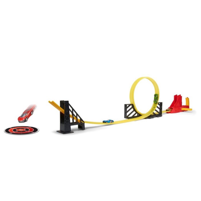 Игрушка Teamsterz "Трек-обжигающая скорость", мертвая петля, трамплин, пять машинок