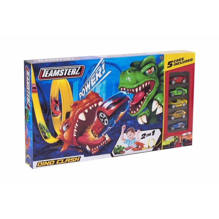 Игрушка Teamsterz "Трек-дино", пять машинок
