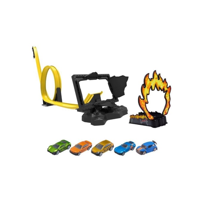 Игрушка Teamsterz "Трек-уличный удар", пять машинок