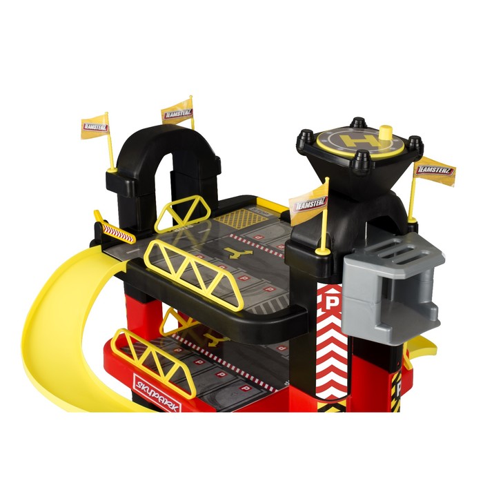 Игрушка "Трёхуровневый гараж", с пятью машинками