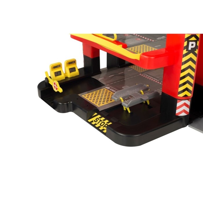 Игрушка "Трёхуровневый гараж", с пятью машинками