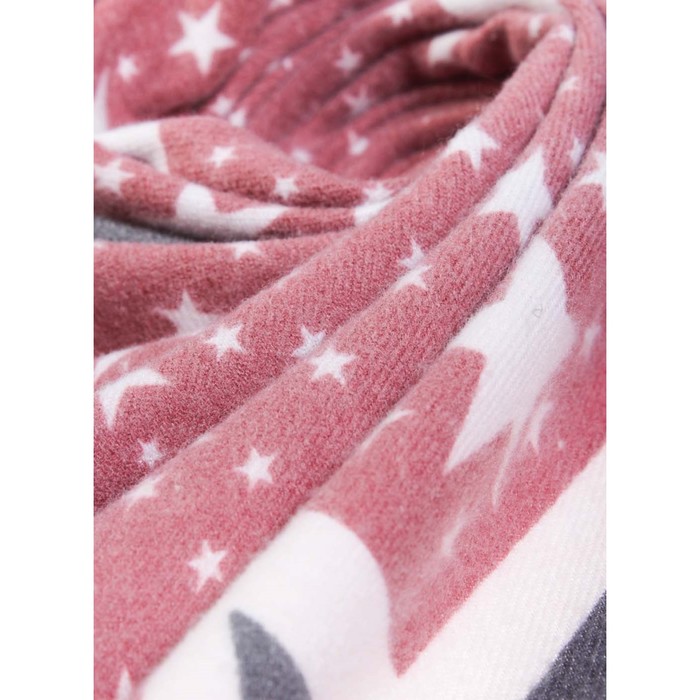 Палантин жен, 185х68 см, цвет серый