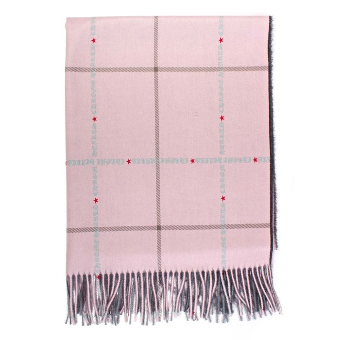 Палантин жен, 180х70 см, цвет серый