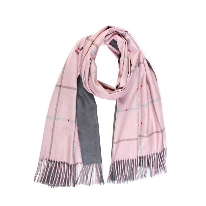 Палантин жен, 180х70 см, цвет серый