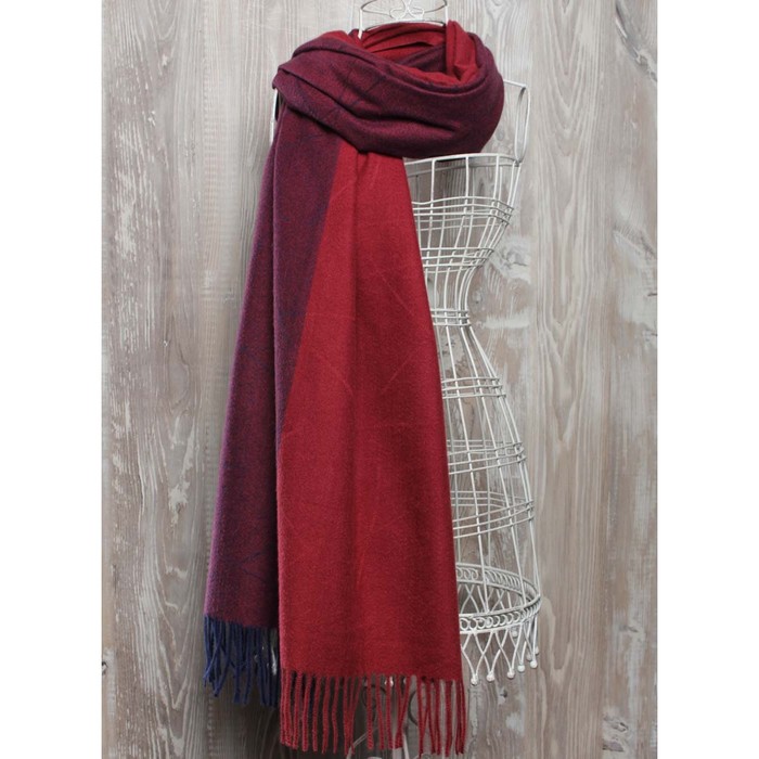 Палантин жен, 180х70 см, цвет малиновый