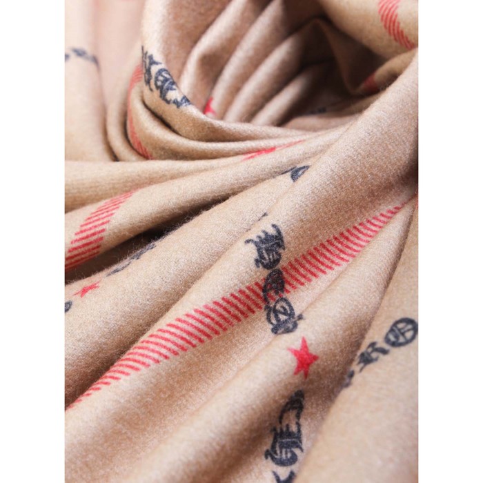 Палантин жен, 180х70 см, цвет коричневый