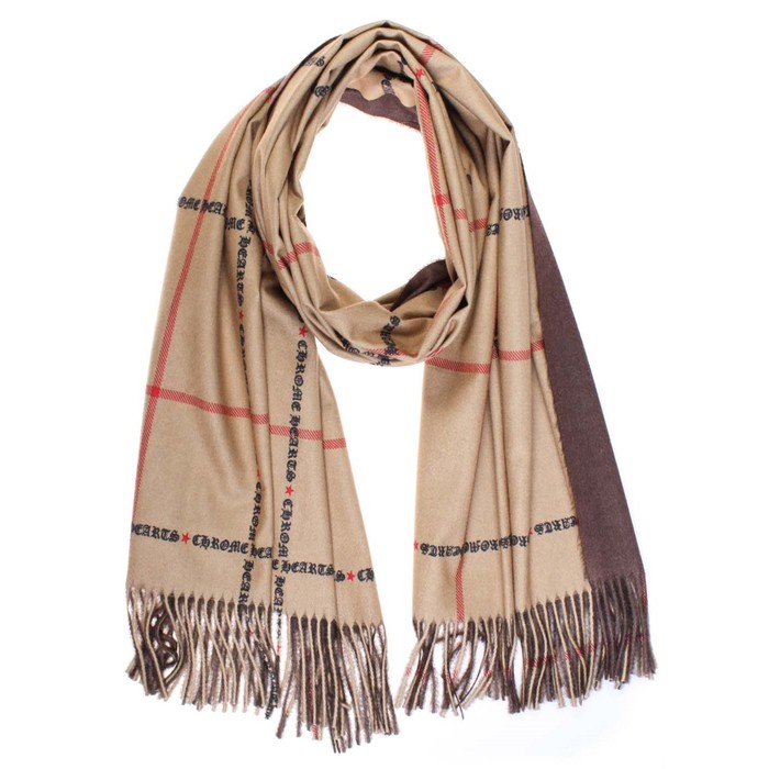 Палантин жен, 180х70 см, цвет коричневый