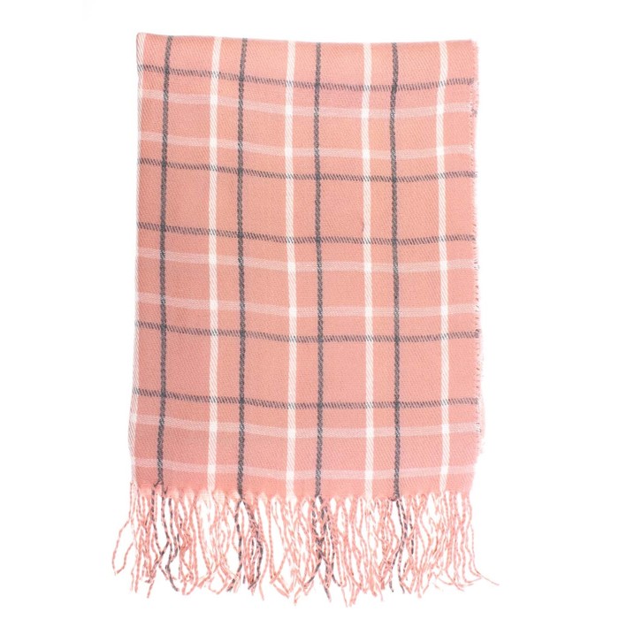 Палантин жен, 180х70 см, цвет серый